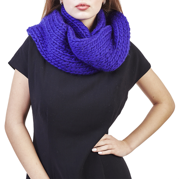 Wool And The Gang Scarf Women size 10X80 Indigo - Picture 1 of 3